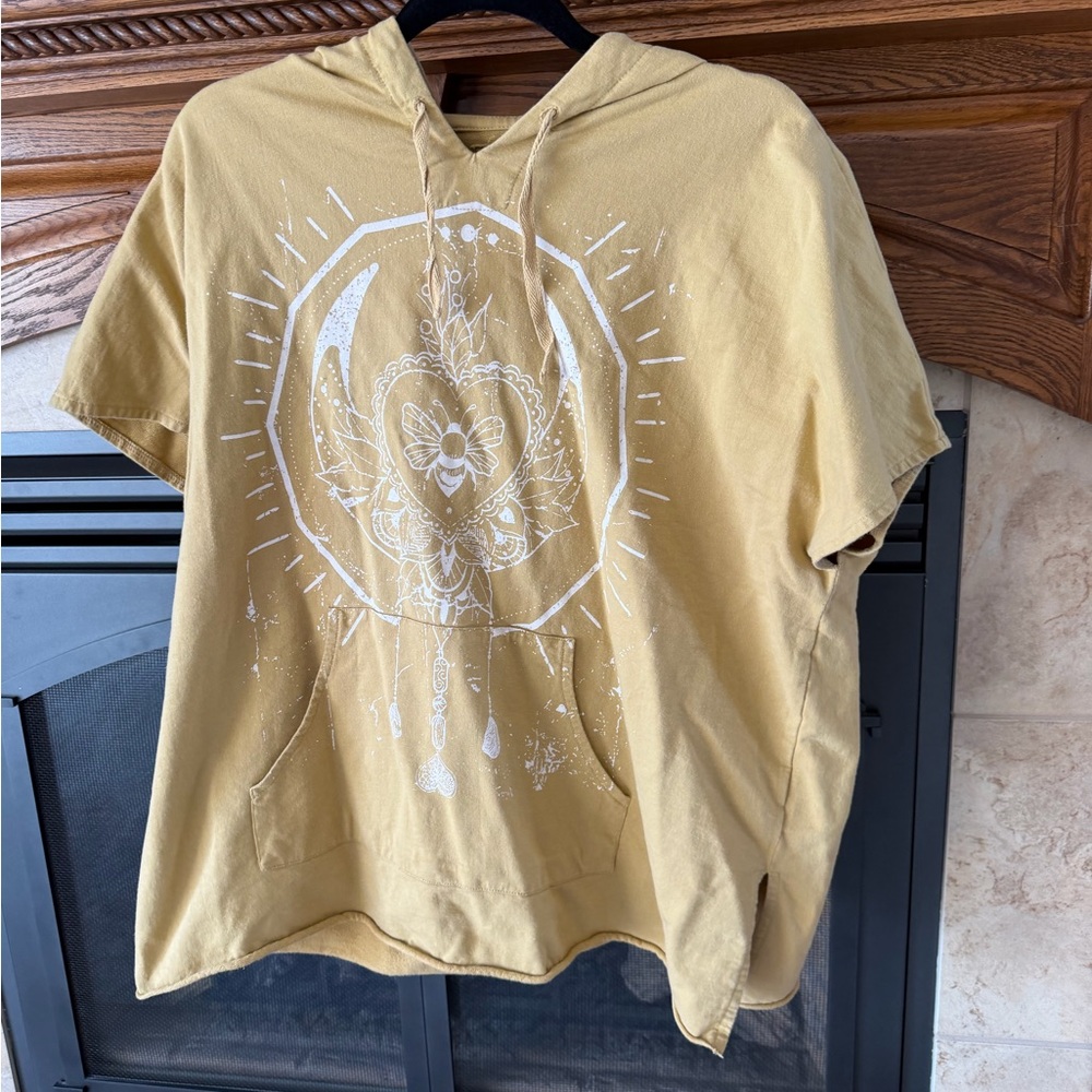 Yellow Graphic Hoodie